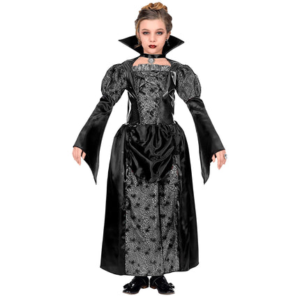Robe d'Halloween Fille noire Vampire