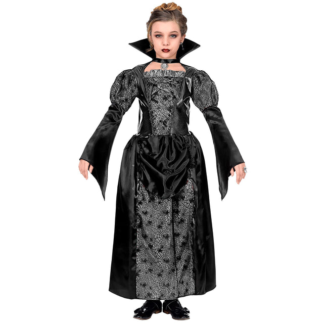 Robe d'Halloween Fille noire Vampire
