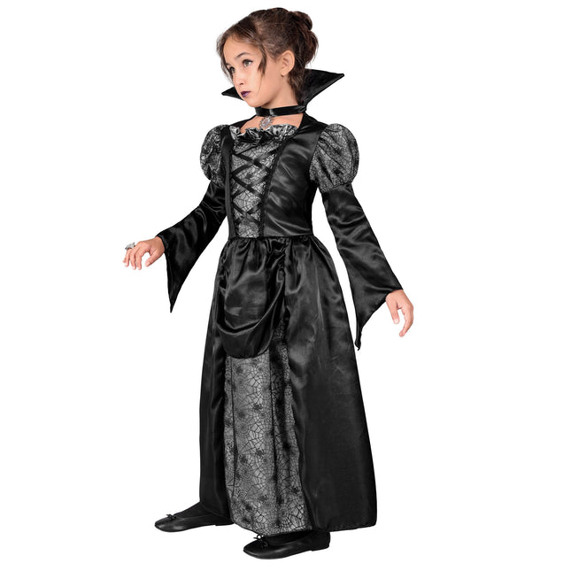 Robe d'Halloween Fille noire Vampire