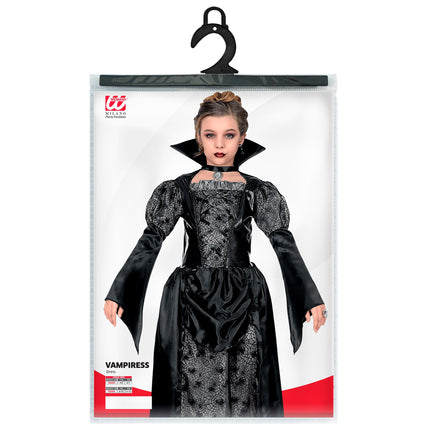 Robe d'Halloween Fille noire Vampire