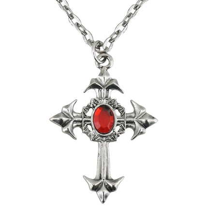 Collier d'Halloween Croix avec pierre