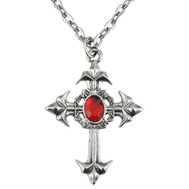 Collier d'Halloween Croix avec pierre