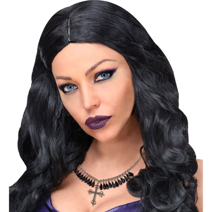 Collier d'Halloween Croix noire gothique