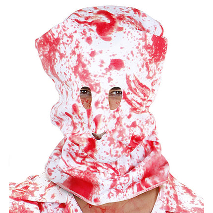Masque d'Halloween Rouge Blanc Sanglant