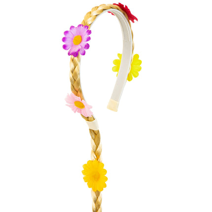 Bandeau Oktoberfest avec queue et fleurs