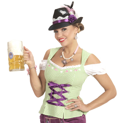 Chapeau Oktoberfest Tyrolean Noir
