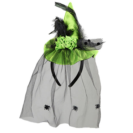 Chapeau d'Halloween Sorcière verte