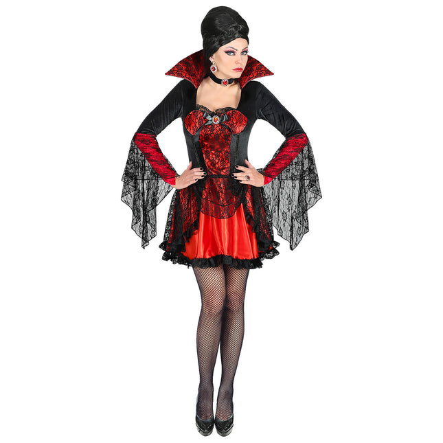 Costume d'Halloween Dames Dentelle Vampire