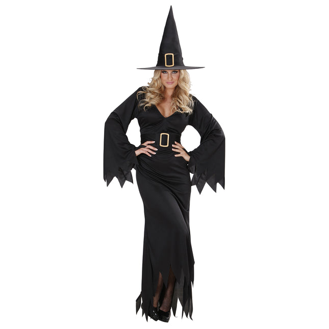 Robe d'Halloween sorcière noire