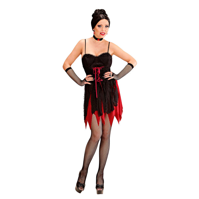 Robe d'Halloween Dames Vampire Court