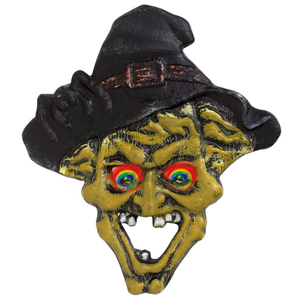 Plaque de porte Halloween Sorcière avec lumière
