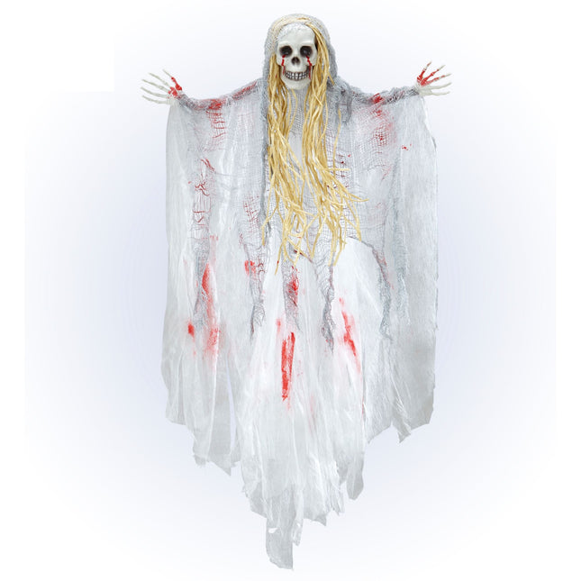 Esprit de poupée d'Halloween avec du sang