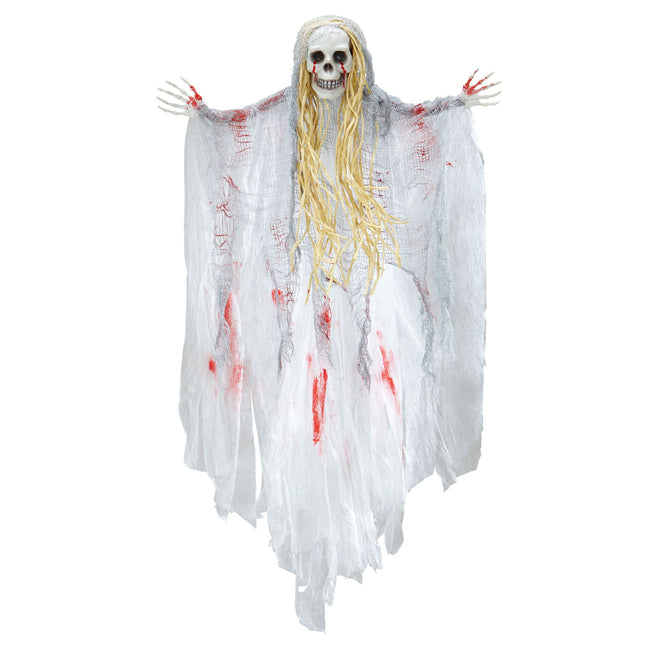 Esprit de poupée d'Halloween avec du sang