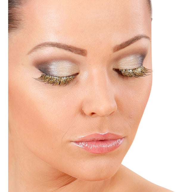 Faux cils or