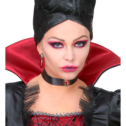 Collier d'Halloween Pierre rouge
