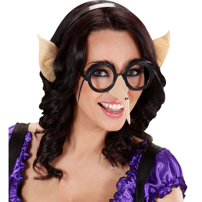 Bandeau de cheveux d'Halloween Oreilles beiges