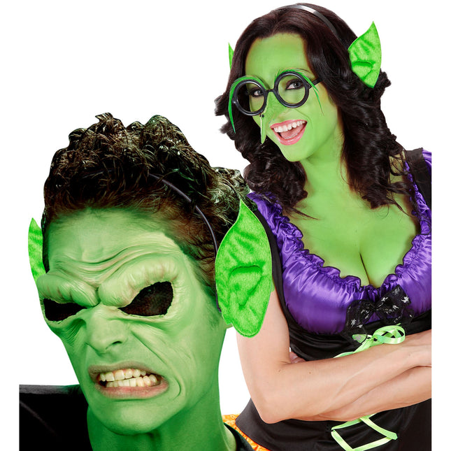 Bandeau d'Halloween Oreilles vertes