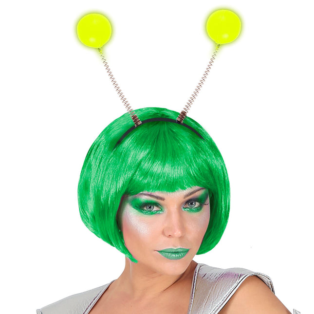 Bandeau à cheveux Alien qui brille dans le noir