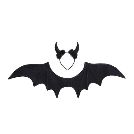 Ensemble d'accessoires d'Halloween Diable noir