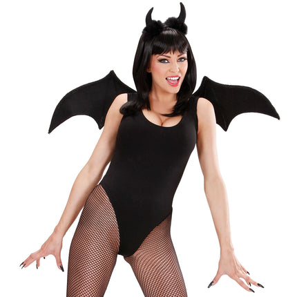 Ensemble d'accessoires d'Halloween Diable noir