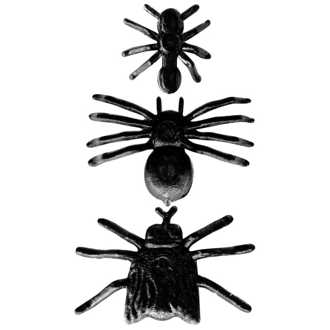 Faux insectes noirs 100pcs