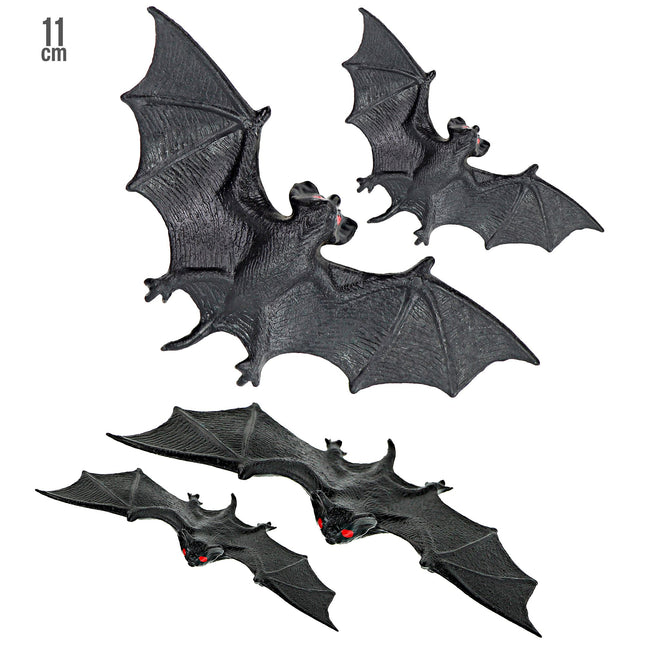 Fausse chauve-souris d'Halloween 11cm 4pcs