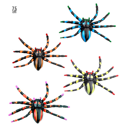 Fausse araignée d'Halloween 7cm 4pcs