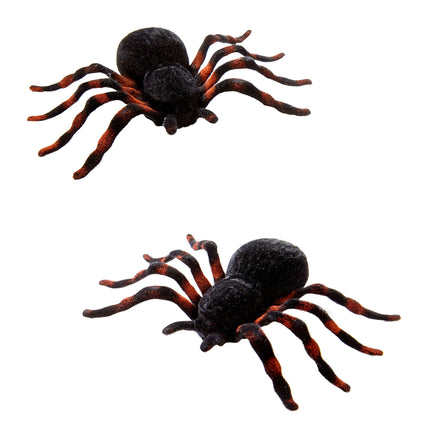 Fausse araignée d'Halloween 10cm 2pcs
