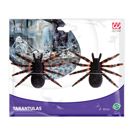 Fausse araignée d'Halloween 10cm 2pcs