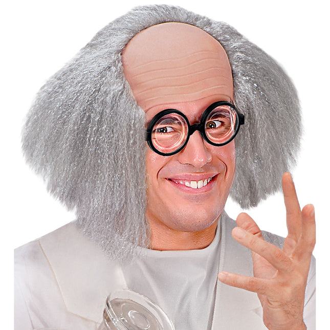 Perruque d'Halloween Professeur Chauve