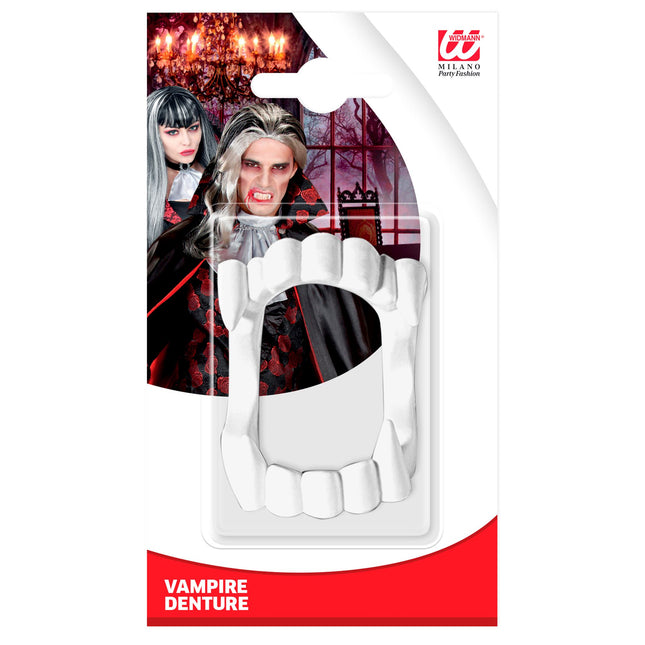 Fausses dents d'Halloween Vampire Rouge Noir