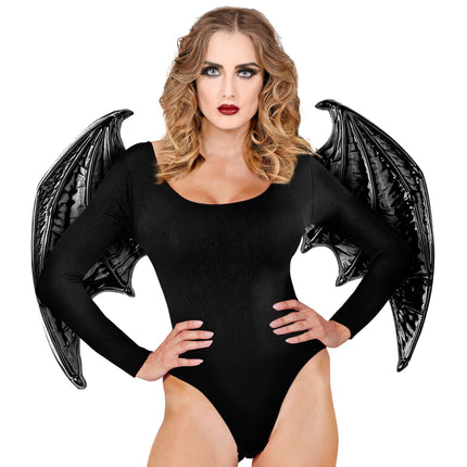 Ailes d'Halloween Chauve-souris noire