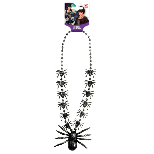 Collier d'Halloween Araignées 40cm