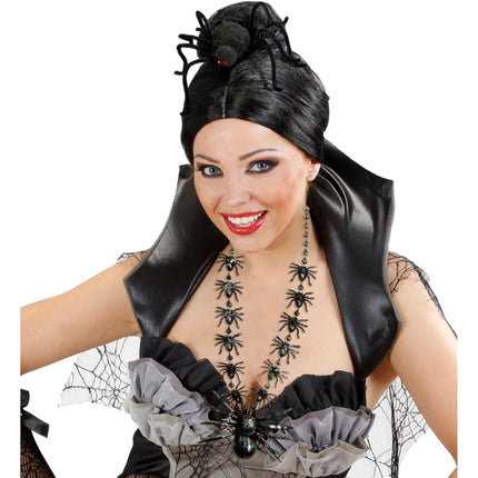 Collier d'Halloween Araignées 40cm