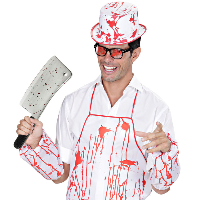 Halloween Faux sang de hache 44cm