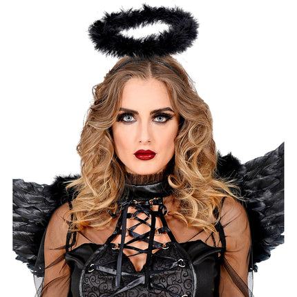 Bandeau d'Halloween Ange noir