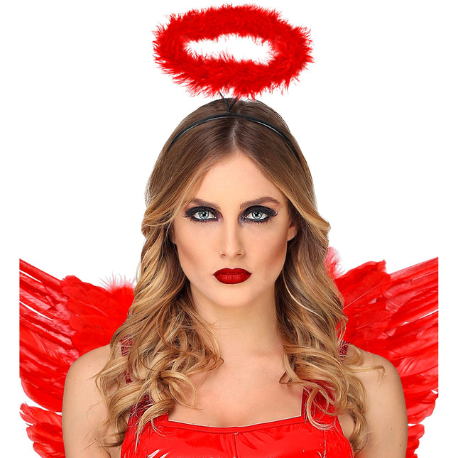 Bandeau d'Halloween Ange Rouge