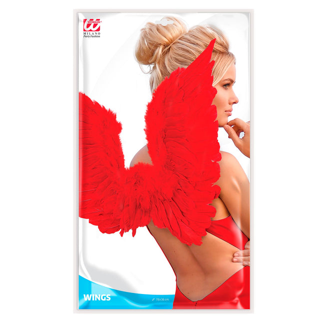 Ailes d'Halloween Bleu Rouge 86cm