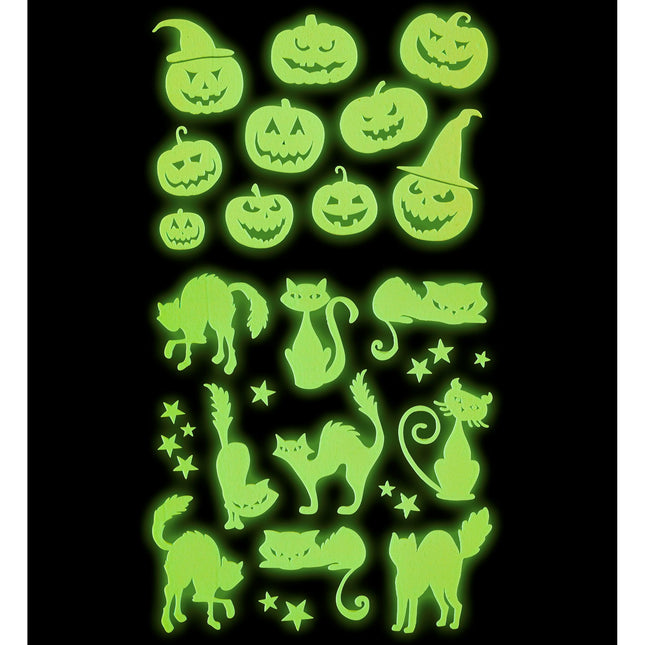 Autocollants d'Halloween qui brillent dans le noir 21cm