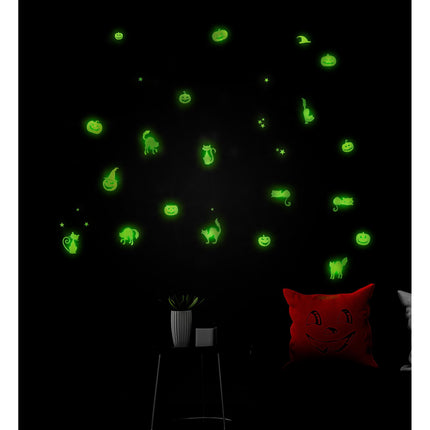 Autocollants d'Halloween qui brillent dans le noir 21cm