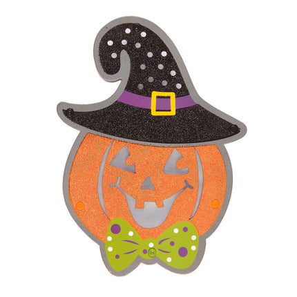 Décoration murale d'Halloween Citrouille avec lumière