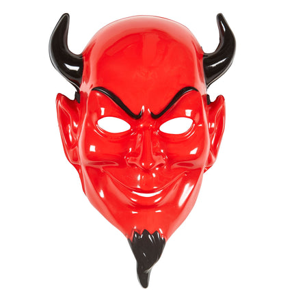 Masque d'Halloween Rouge Noir Diable Effrayant