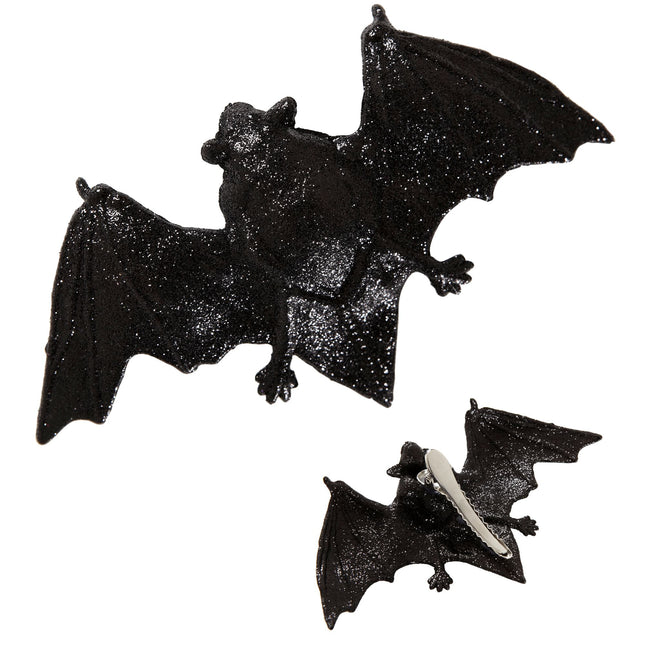 Barrette à cheveux chauve-souris pailletée