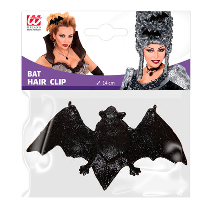 Barrette à cheveux chauve-souris pailletée