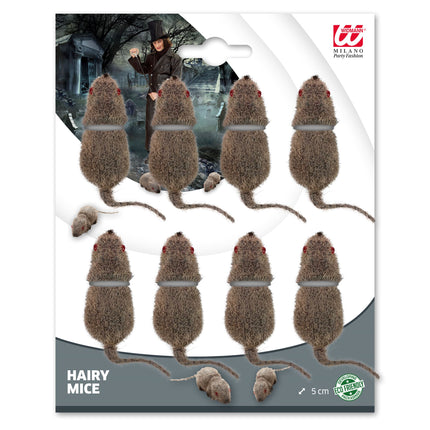 Fausse souris d'Halloween 5cm 8pcs