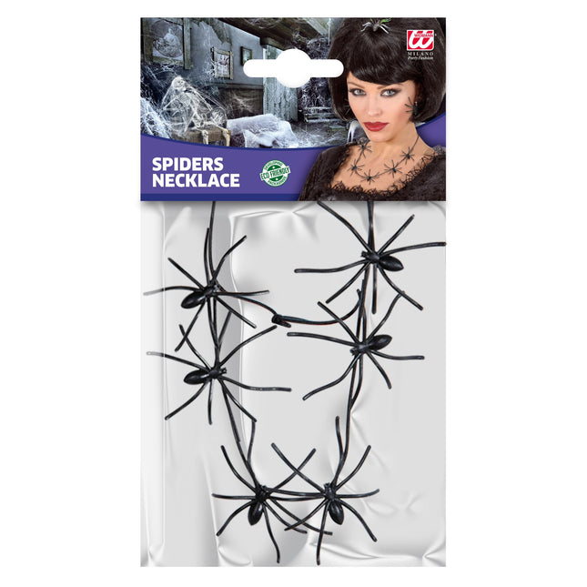 Collier d'Halloween Araignées 60cm