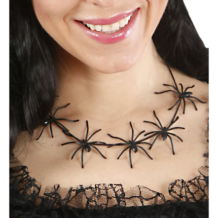 Collier d'Halloween Araignées 60cm