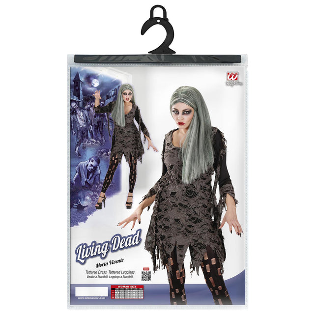 Costume d'Halloween Dames Zombie 2 pièces