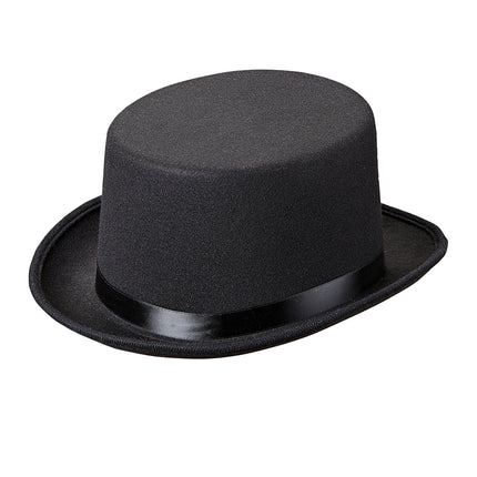 Feutre noir pour chapeau haut de forme