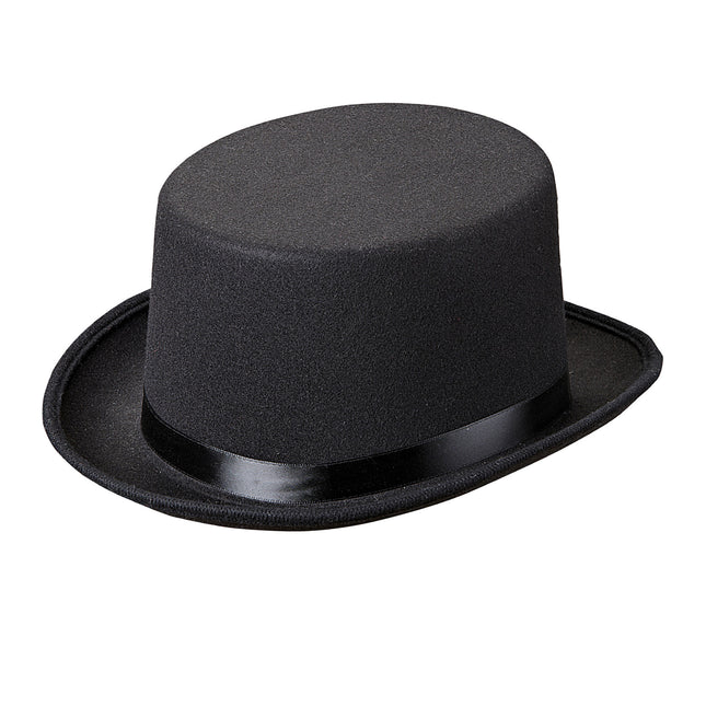 Feutre noir pour chapeau haut de forme